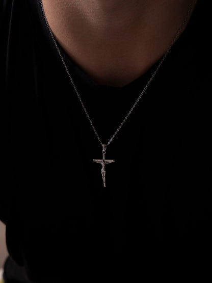 Colar Crucifixo Milano Prata