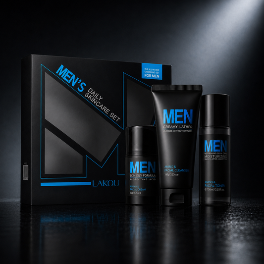 Kit Cuidados Faciais Masculino Completo 3 em 1