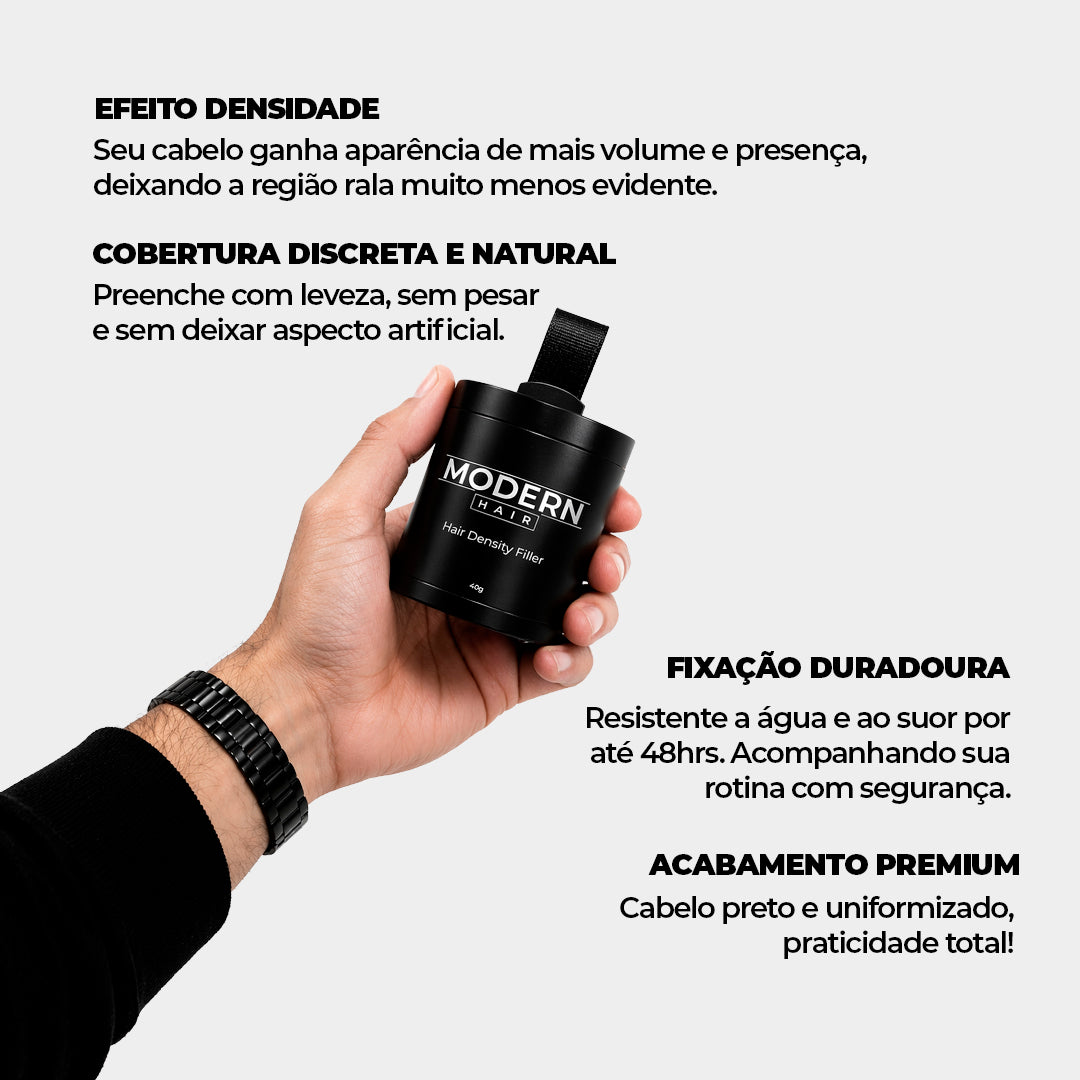 Modern Hair® – Camuflagem Capilar Profissional - Compre 1 e Leve 2