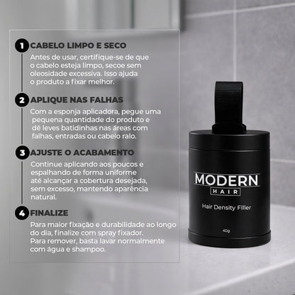 Modern Hair® – Camuflagem Capilar Profissional - Compre 1 e Leve 2